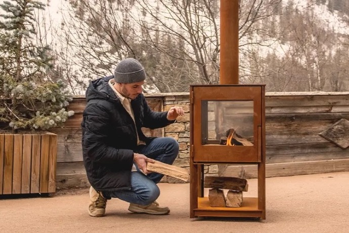 Poêle extérieur Cubis Poêle extérieur Cubis